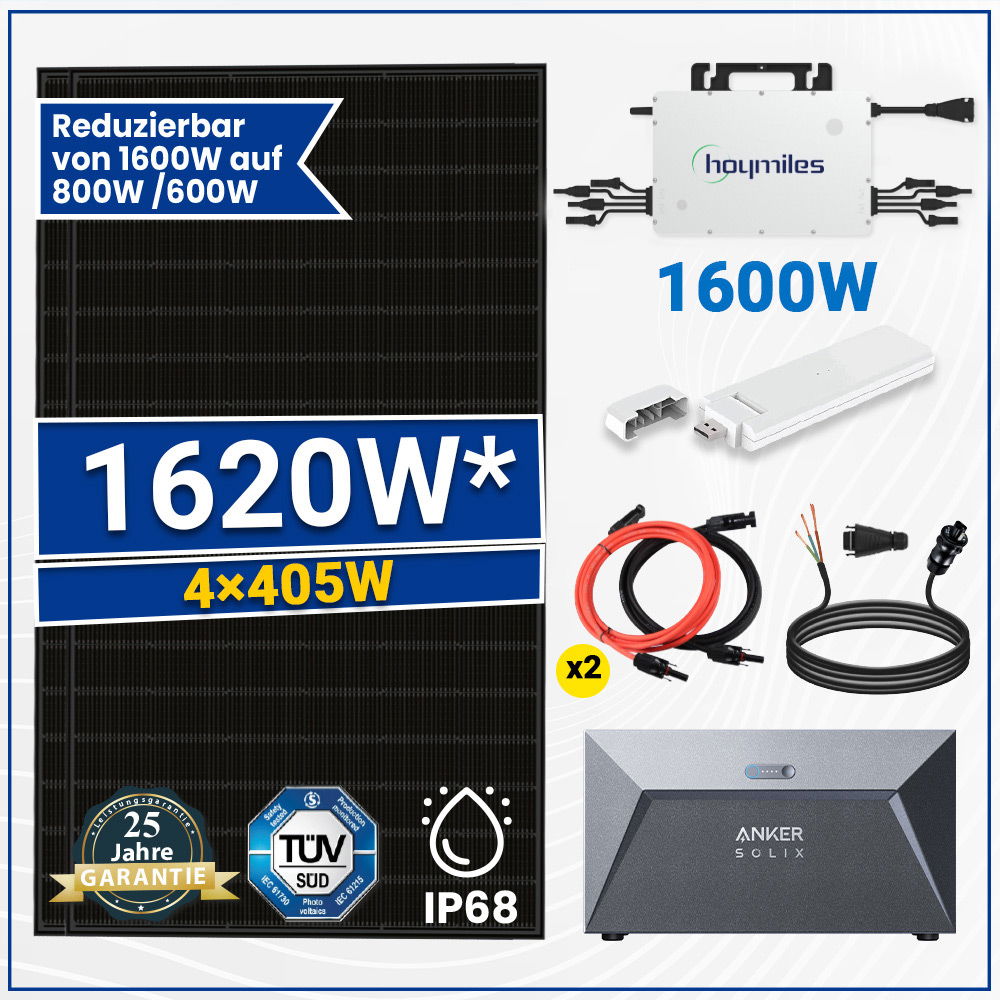 1720W/1600W Balkonkraftwerk(1200W Energieerzeugung)