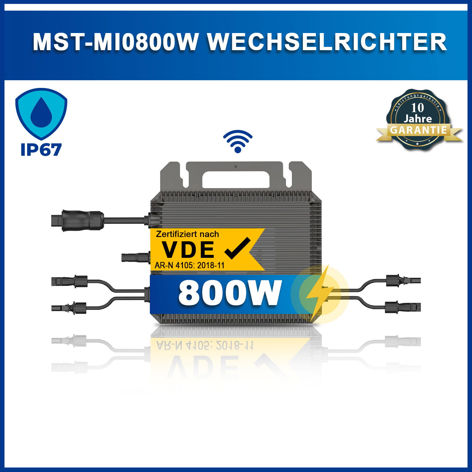 380 Watt Balkonkraftwerk Photovoltaik Solaranlage Steckerfertig WIFI Smart